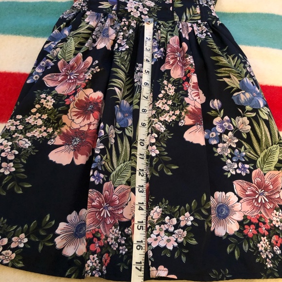 Band of Gypsies Black Floral Sleeveless Corset top Mini Dress XS - Picture 9 of 11